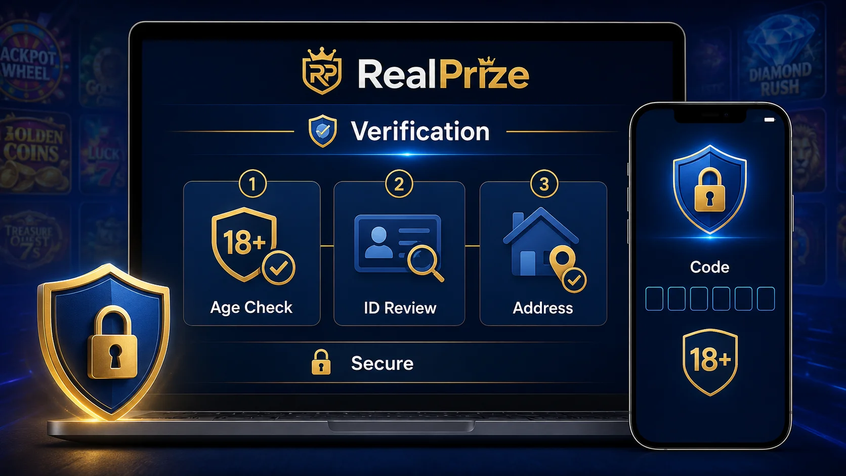 RealPrize Casino age verification and ID review with 18+ secure account checks for responsible play